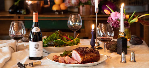 CHRISTMAS GAMMON WITH SPINACH & BLACKBERRY SALAD